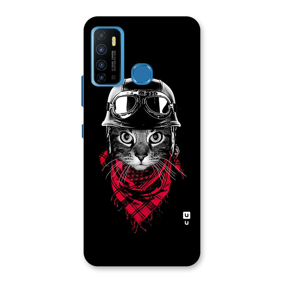 Cool Biker Cat Back Case for Infinix Hot 9