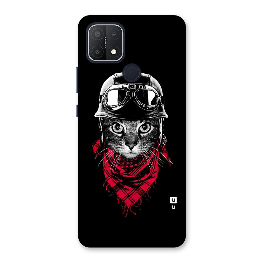 Cool Biker Cat Back Case for Oppo A15