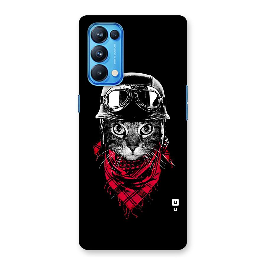 Cool Biker Cat Back Case for Oppo Reno5 Pro 5G