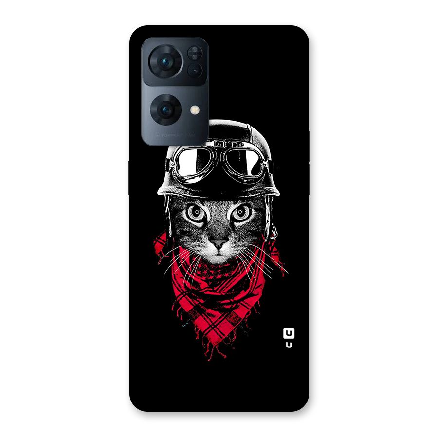 Cool Biker Cat Back Case for Oppo Reno7 Pro 5G