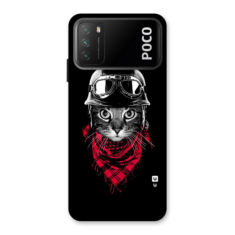 Cool Biker Cat Back Case for Poco M3