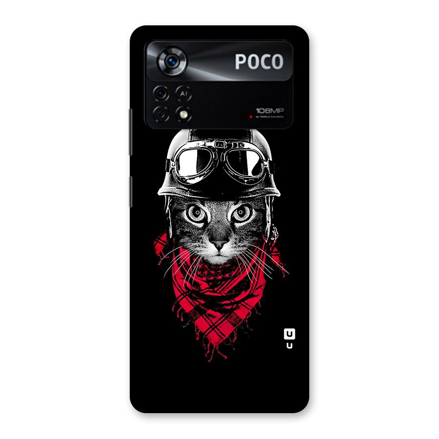 Cool Biker Cat Back Case for Poco X4 Pro 5G