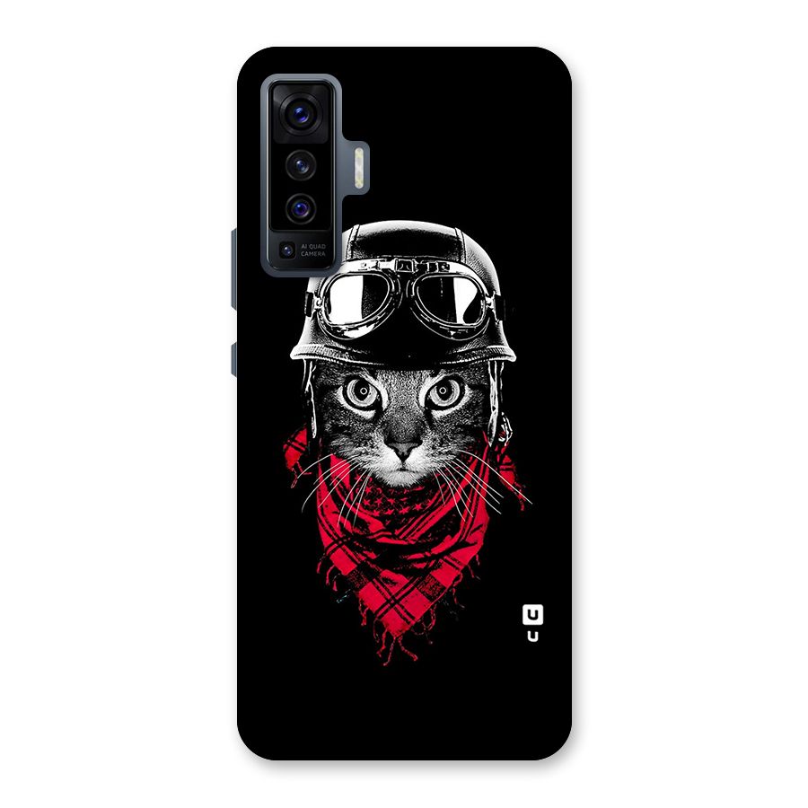 Cool Biker Cat Back Case for Vivo X50
