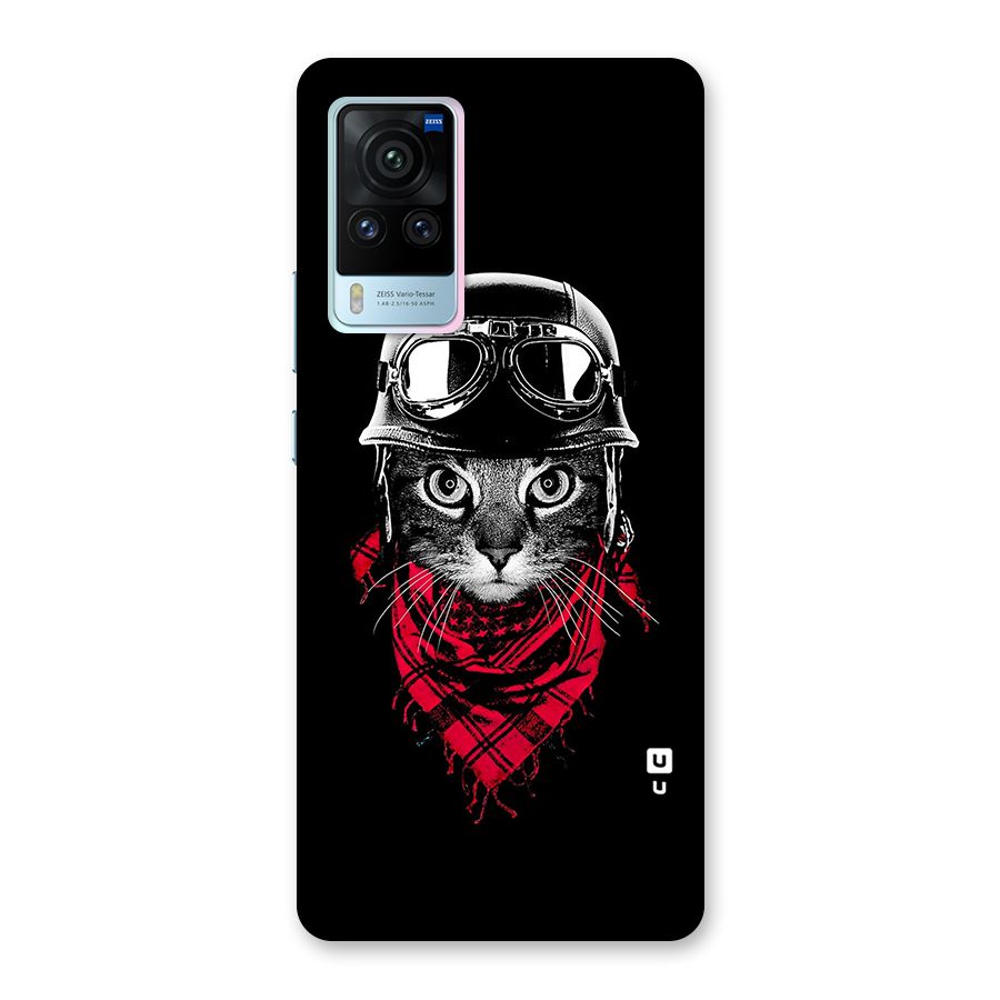 Cool Biker Cat Back Case for Vivo X60 Pro