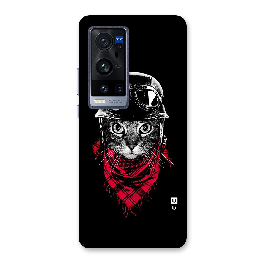 Cool Biker Cat Back Case for Vivo X60 Pro Plus