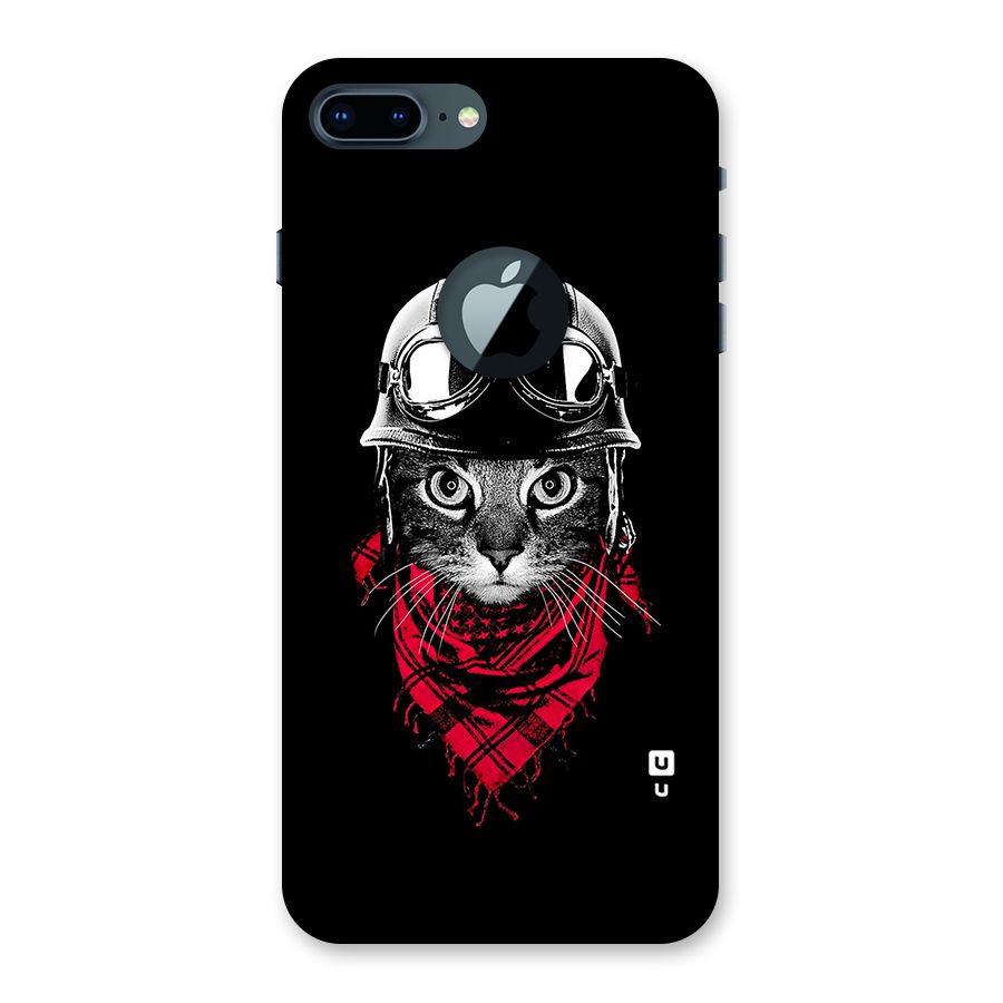 Cool Biker Cat Back Case for iPhone 7 Plus Logo Cut