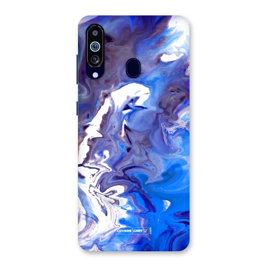Cool Blue Marble Texture Back Case for Galaxy M40