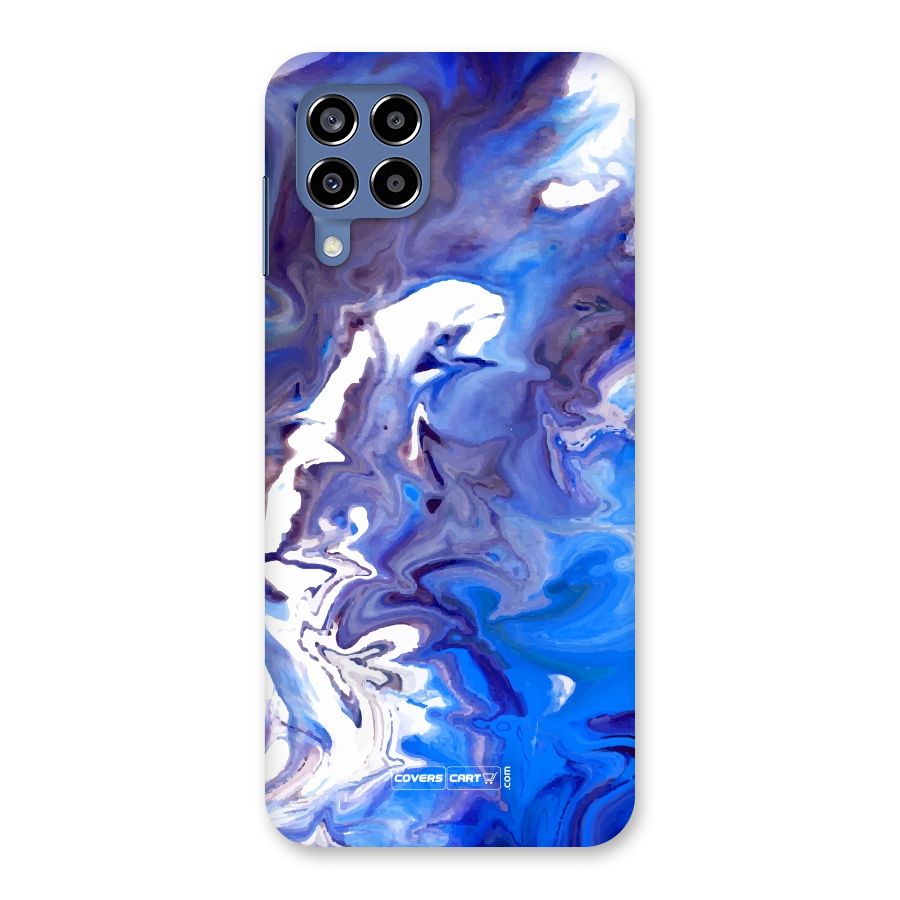 Cool Blue Marble Texture Back Case for Galaxy M53 5G
