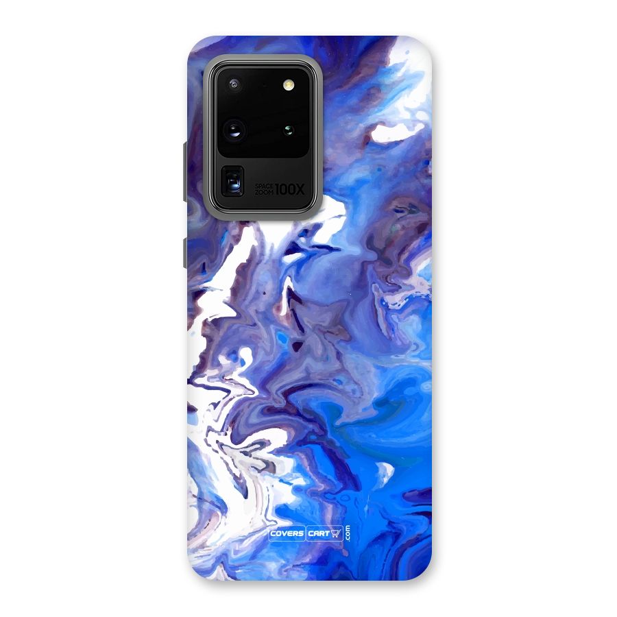 Cool Blue Marble Texture Back Case for Galaxy S20 Ultra