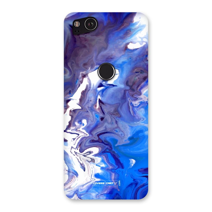 Cool Blue Marble Texture Back Case for Google Pixel 2
