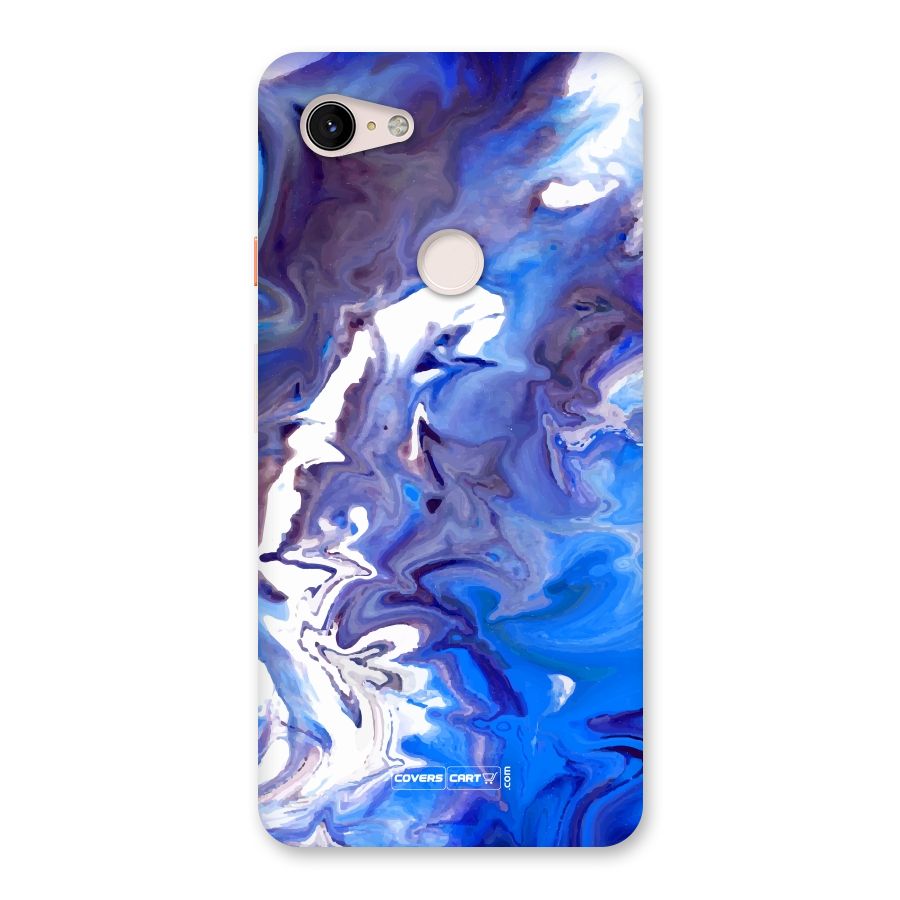 Cool Blue Marble Texture Back Case for Google Pixel 3 XL