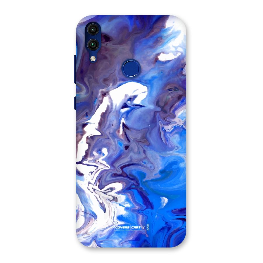 Cool Blue Marble Texture Back Case for Honor 8C