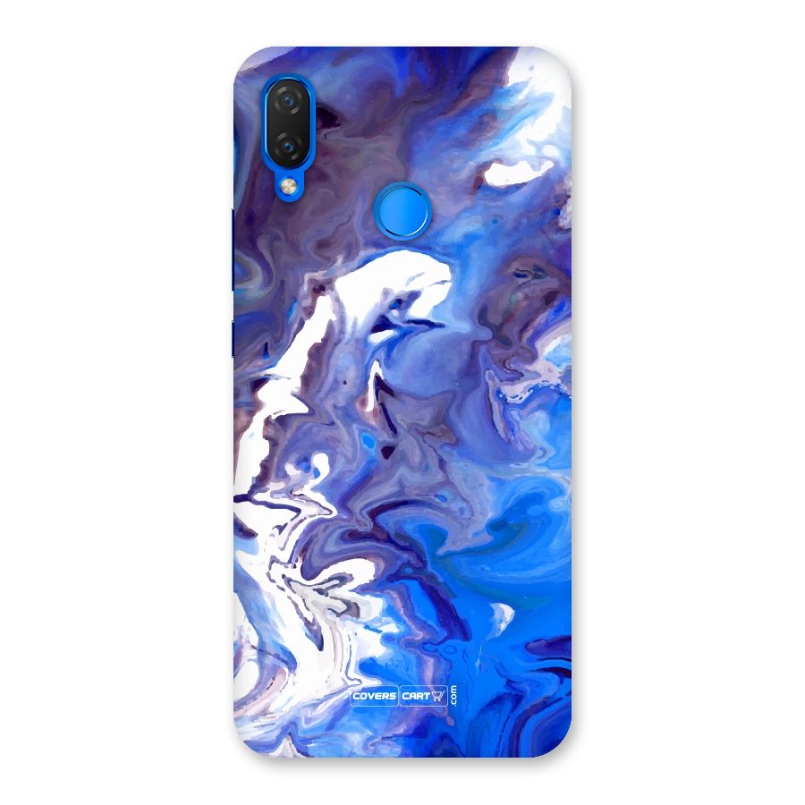 Cool Blue Marble Texture Back Case for Huawei P Smart+
