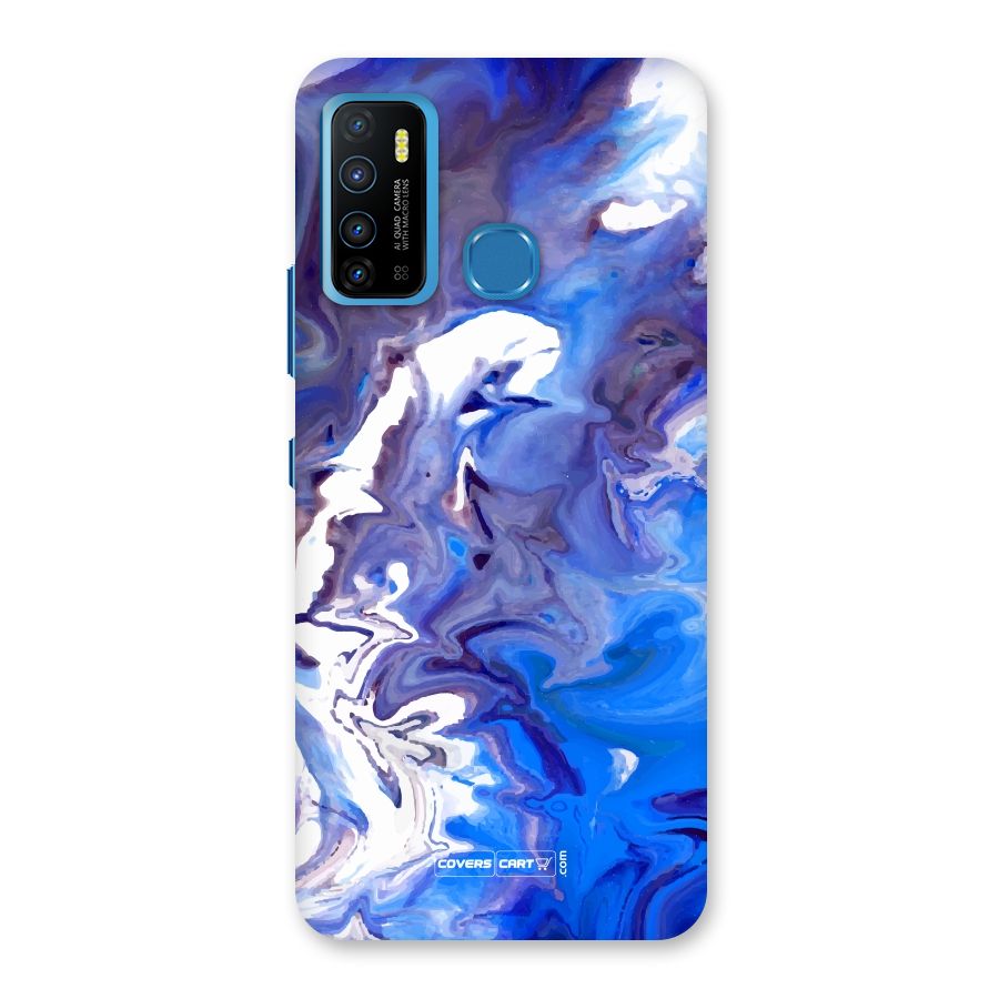 Cool Blue Marble Texture Back Case for Infinix Hot 9