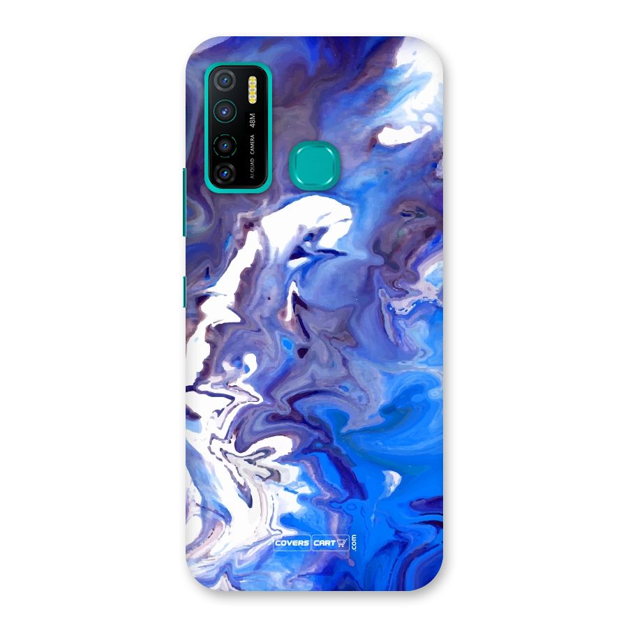 Cool Blue Marble Texture Back Case for Infinix Hot 9 Pro