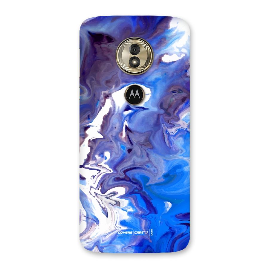Cool Blue Marble Texture Back Case for Moto G6 Play