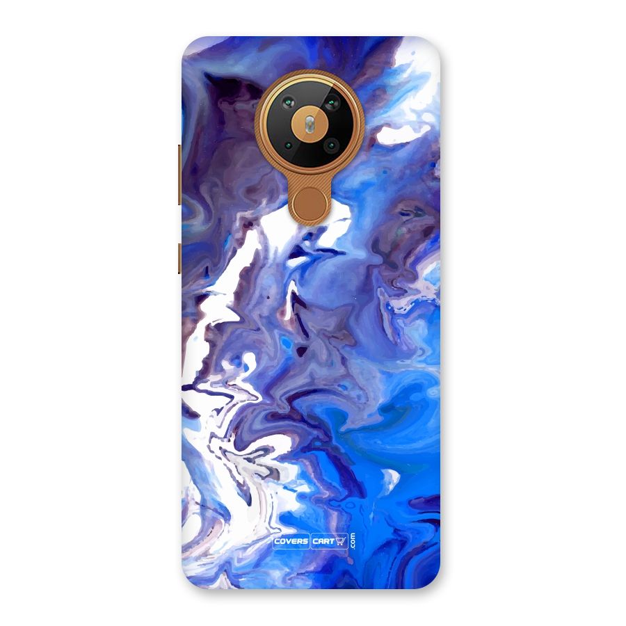 Cool Blue Marble Texture Back Case for Nokia 5.3