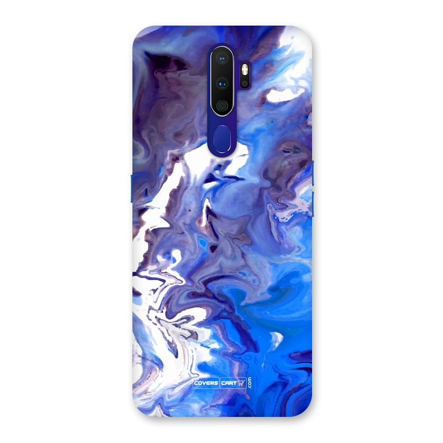 Cool Blue Marble Texture Back Case for Oppo A9 (2020)