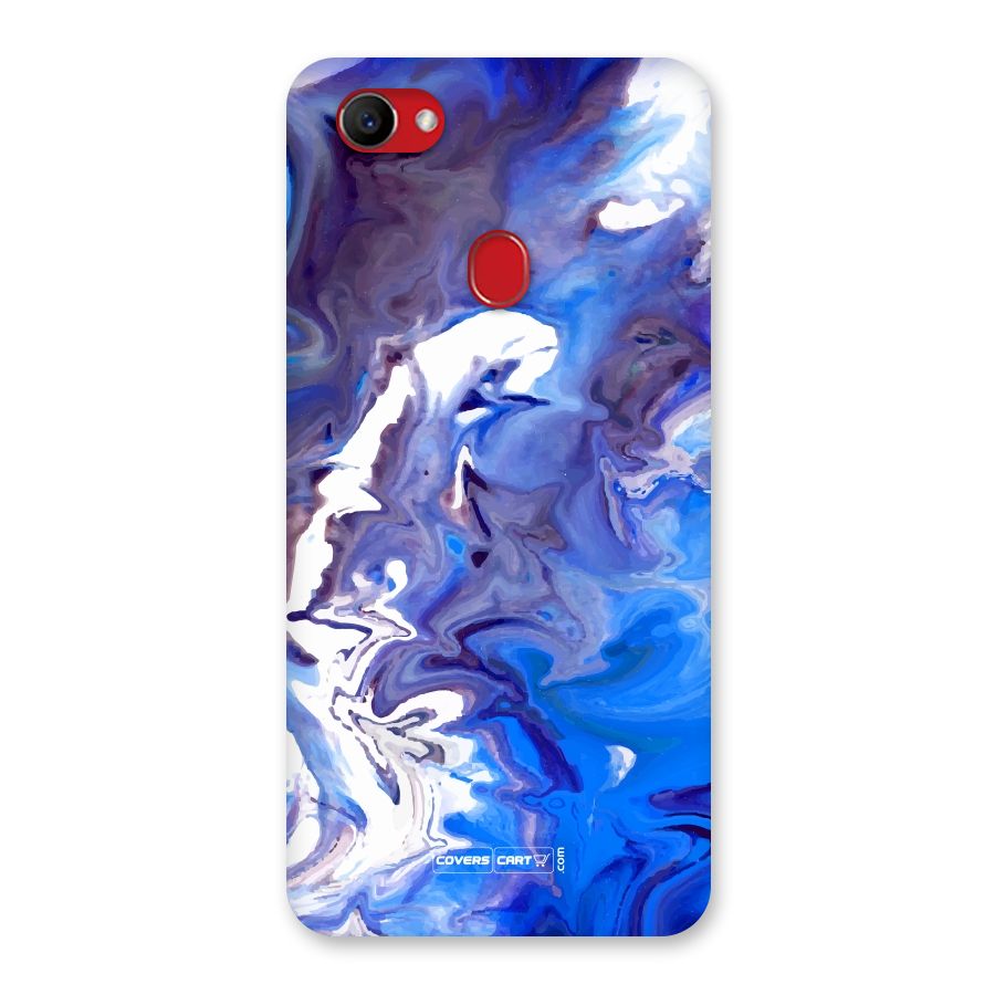 Cool Blue Marble Texture Back Case for Oppo F7
