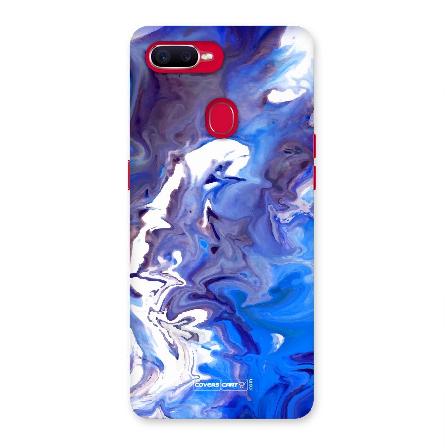 Cool Blue Marble Texture Back Case for Oppo F9 Pro
