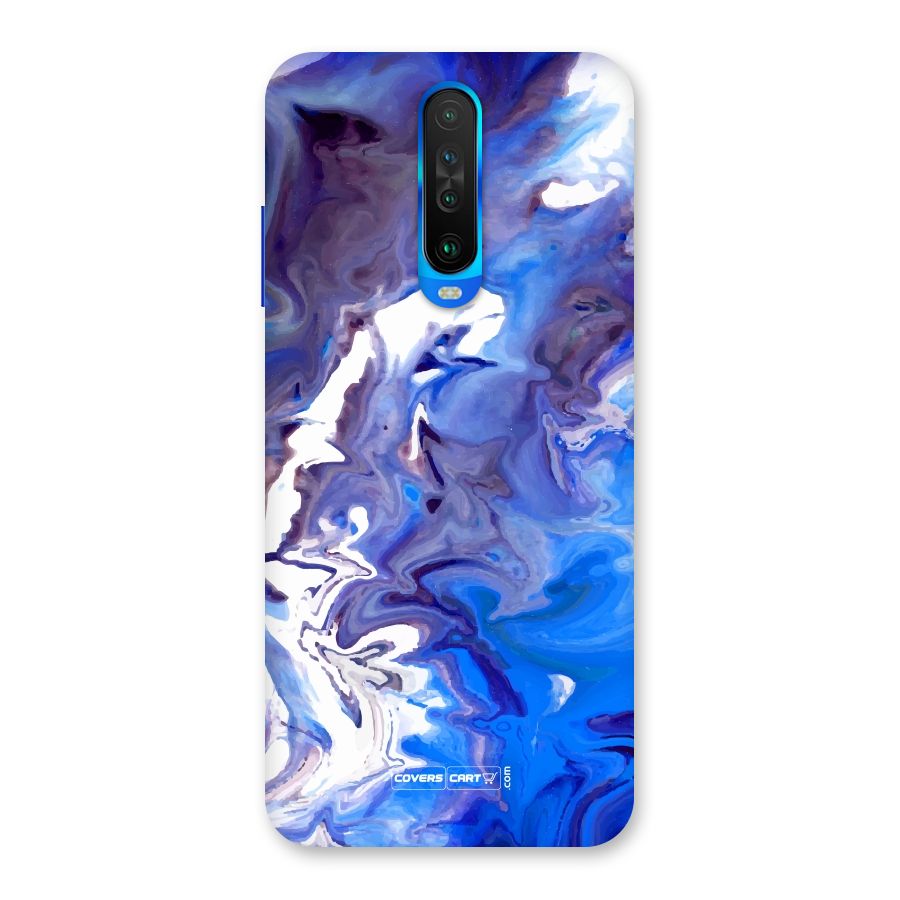 Cool Blue Marble Texture Back Case for Poco X2