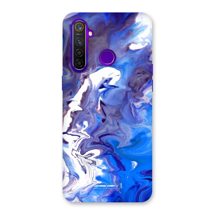 Cool Blue Marble Texture Back Case for Realme 5 Pro