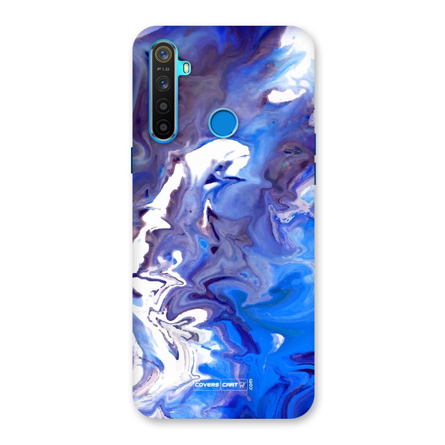 Cool Blue Marble Texture Back Case for Realme 5s