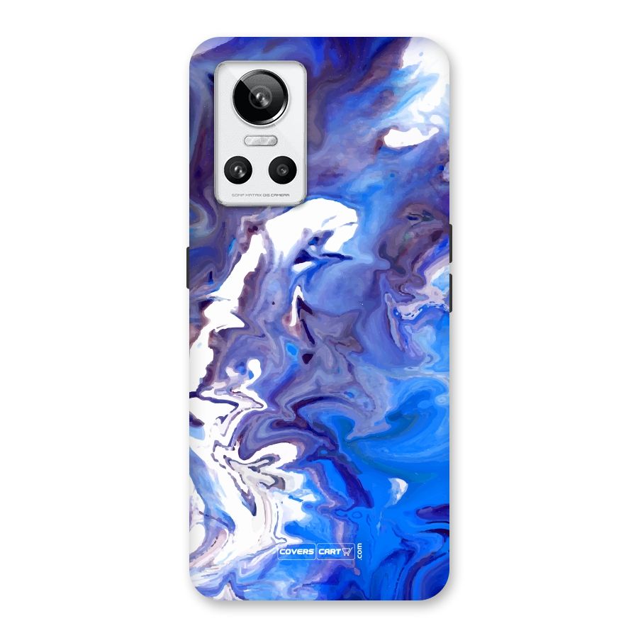 Cool Blue Marble Texture Back Case for Realme GT Neo 3