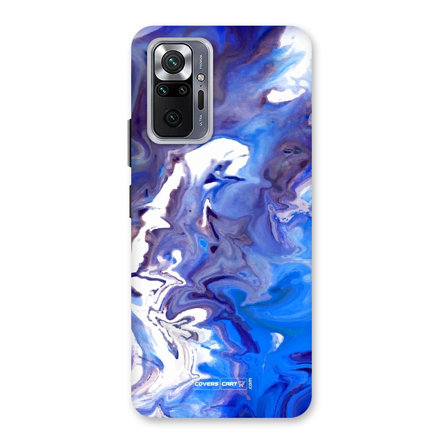 Cool Blue Marble Texture Back Case for Redmi Note 10 Pro