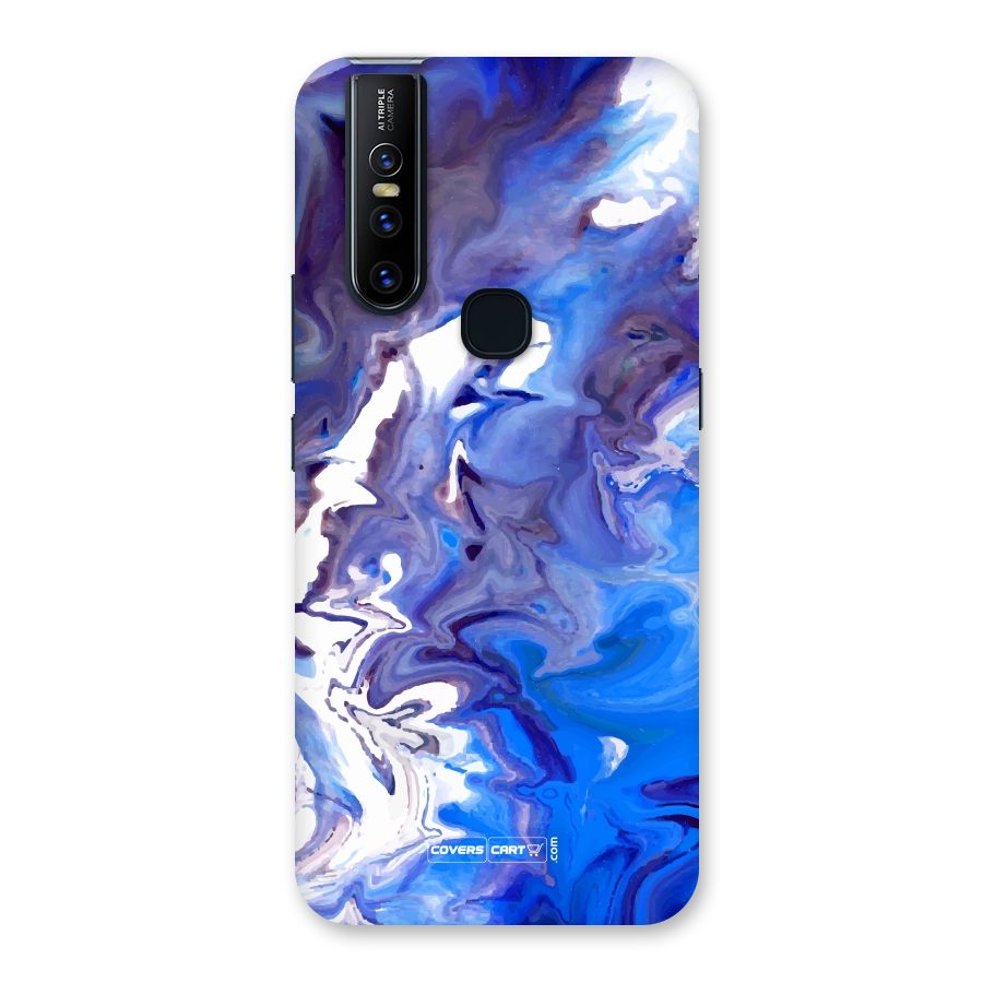 Cool Blue Marble Texture Back Case for Vivo V15