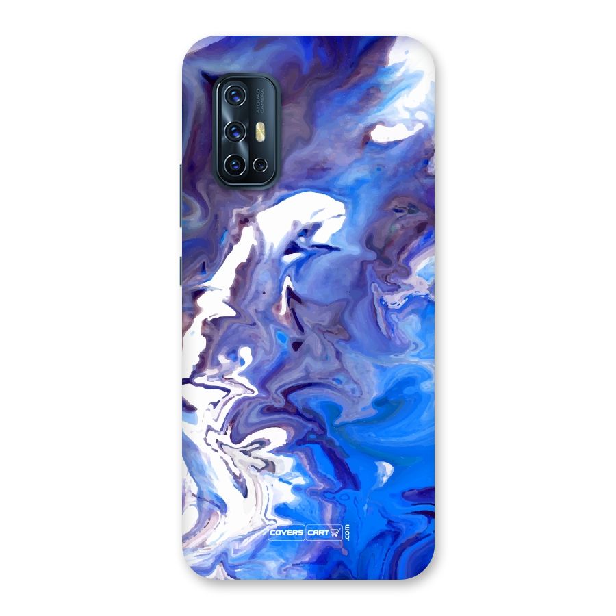 Cool Blue Marble Texture Back Case for Vivo V17