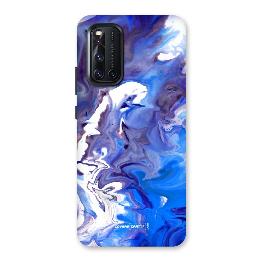 Cool Blue Marble Texture Back Case for Vivo V19