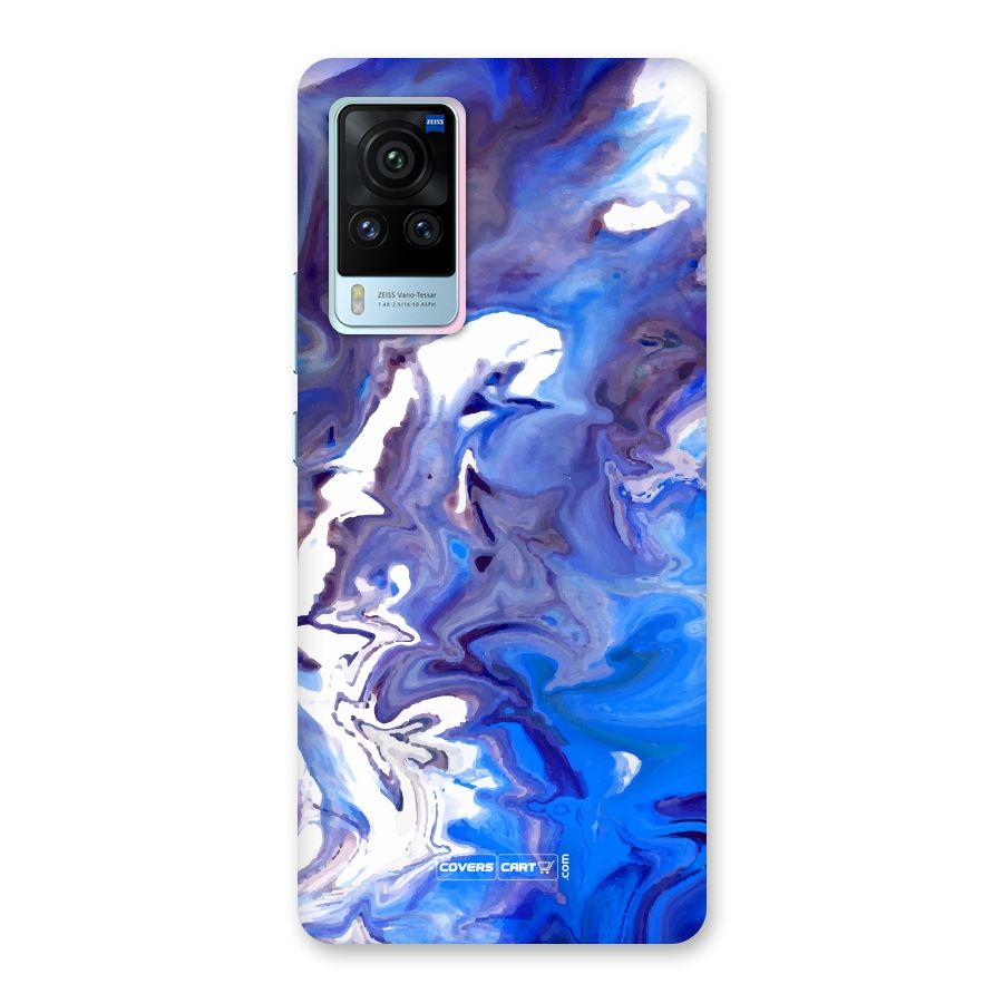 Cool Blue Marble Texture Back Case for Vivo X60 Pro