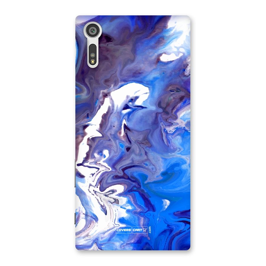 Cool Blue Marble Texture Back Case for Xperia XZ