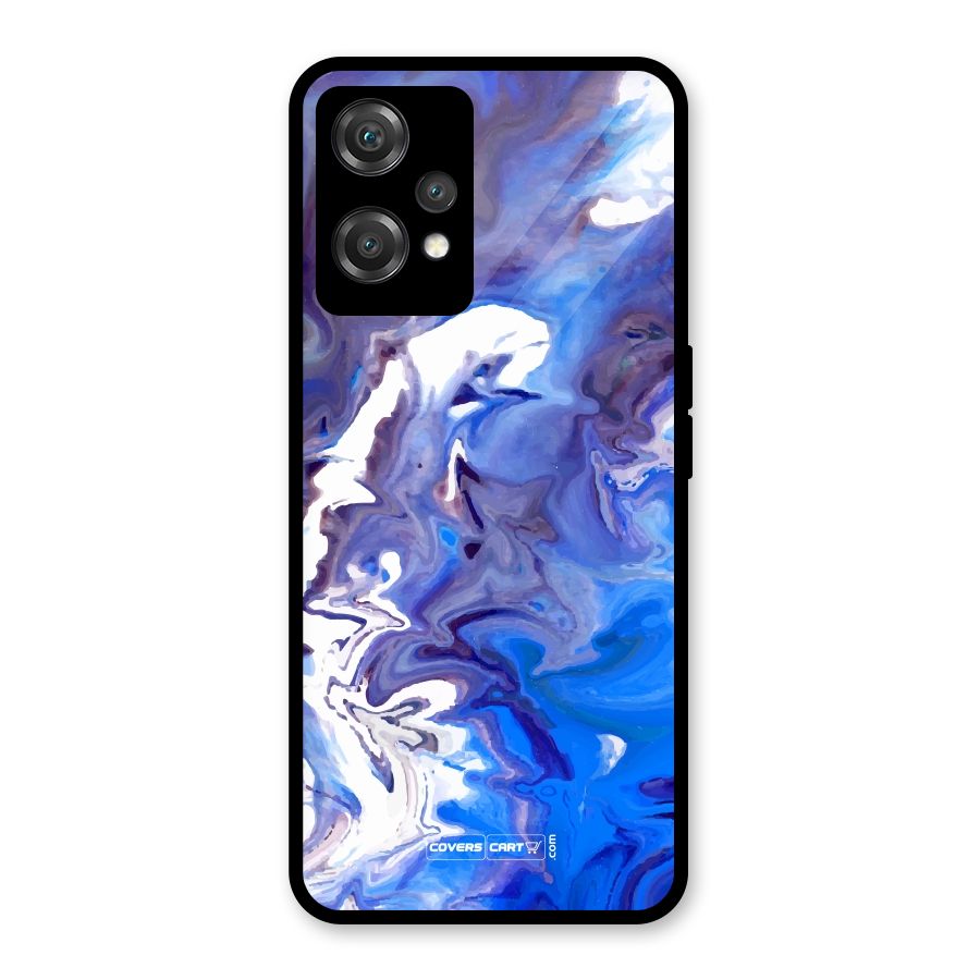 Cool Blue Marble Texture Glass Back Case for OnePlus Nord CE 2 Lite 5G