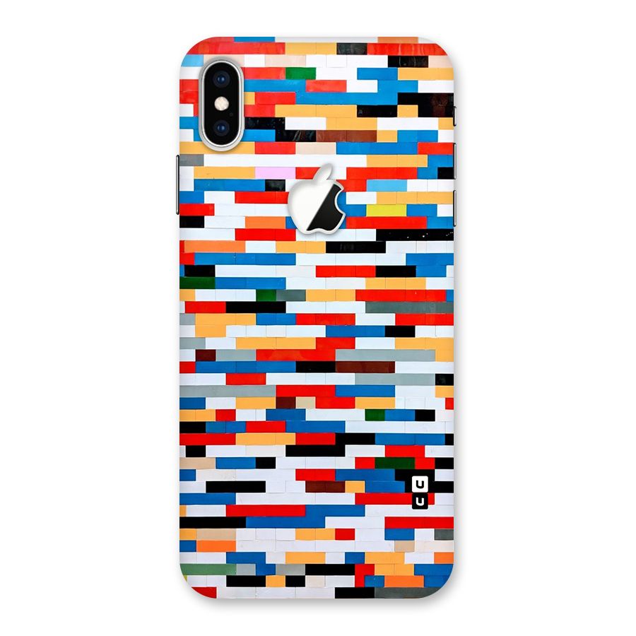 Cool Colors Collage Pattern Art Back Case for iPhone XS Max Apple Cut