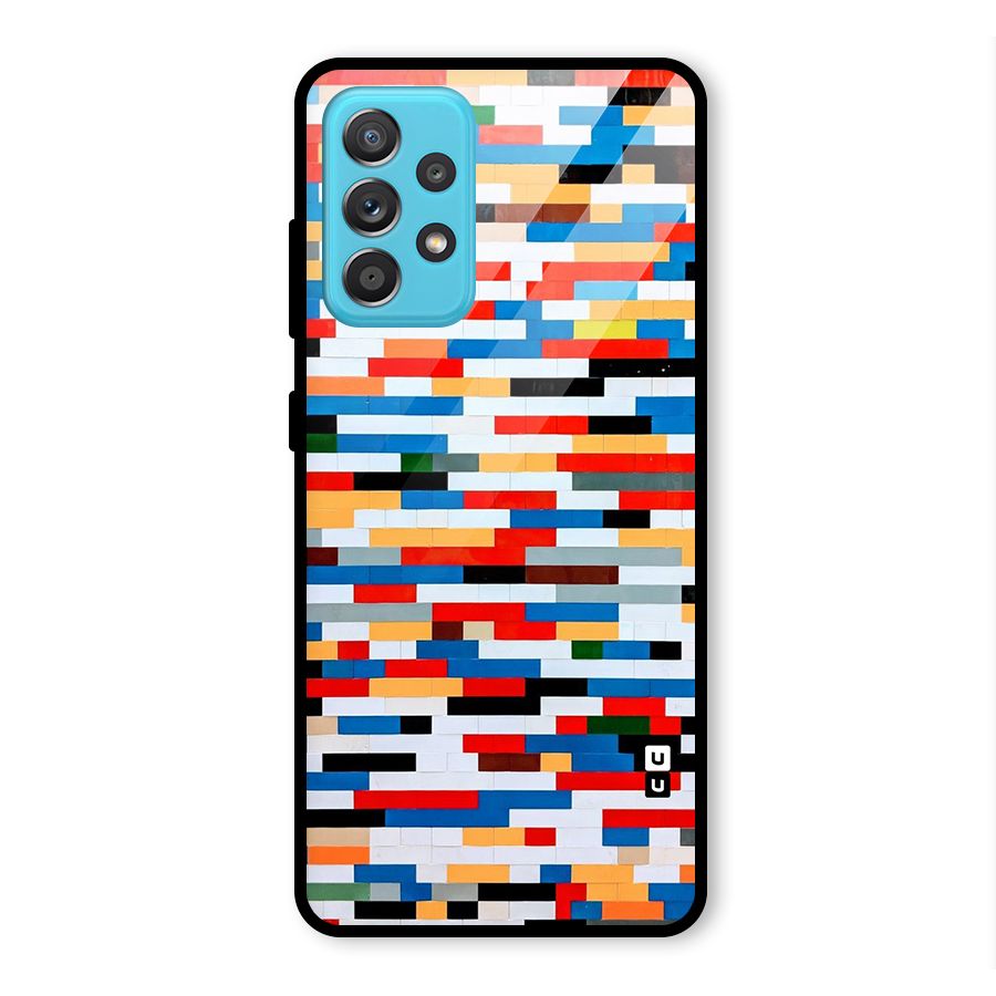 Cool Colors Collage Pattern Art Glass Back Case for Galaxy A52s 5G