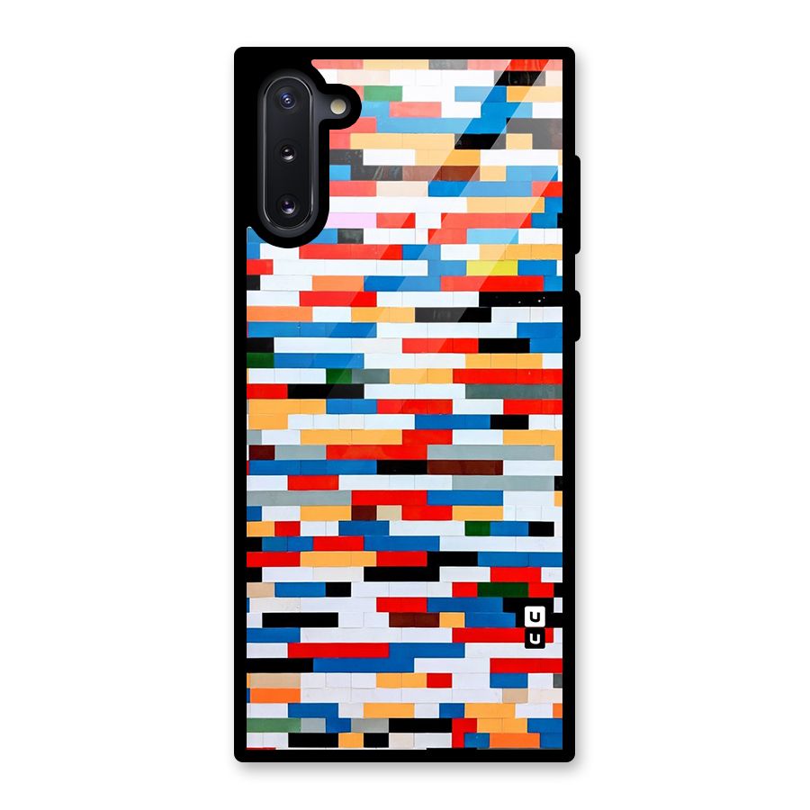 Cool Colors Collage Pattern Art Glass Back Case for Galaxy Note 10