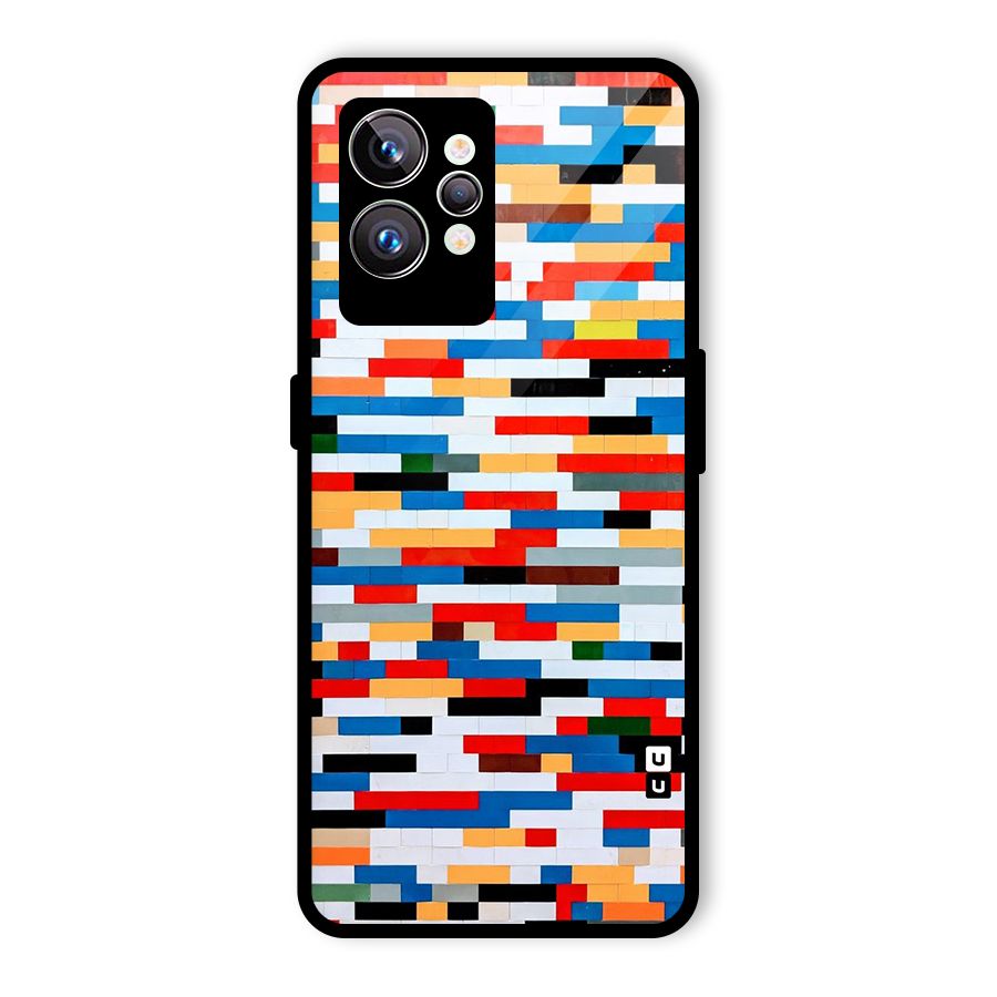 Cool Colors Collage Pattern Art Glass Back Case for Realme GT2 Pro