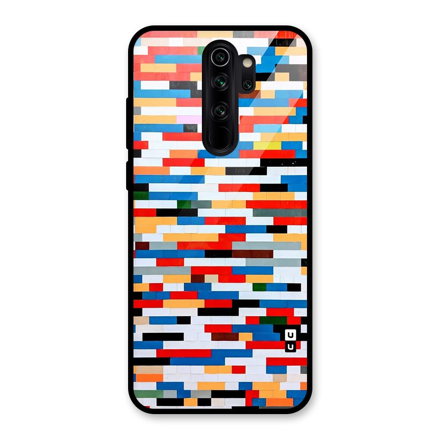 Cool Colors Collage Pattern Art Glass Back Case for Redmi Note 8 Pro