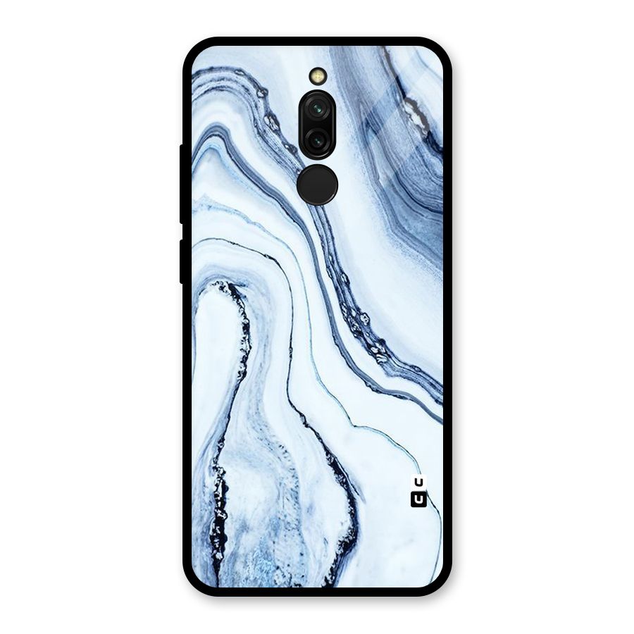 Cool Marble Art Glass Back Case for Redmi 8