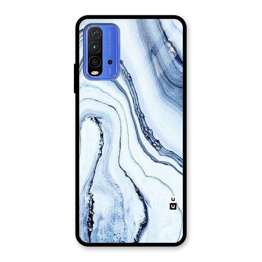 Cool Marble Art Glass Back Case for Redmi 9 Power