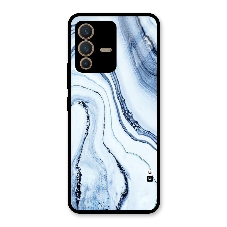 Cool Marble Art Glass Back Case for Vivo V23 5G