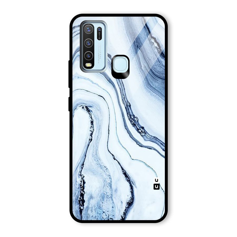 Cool Marble Art Glass Back Case for Vivo Y30