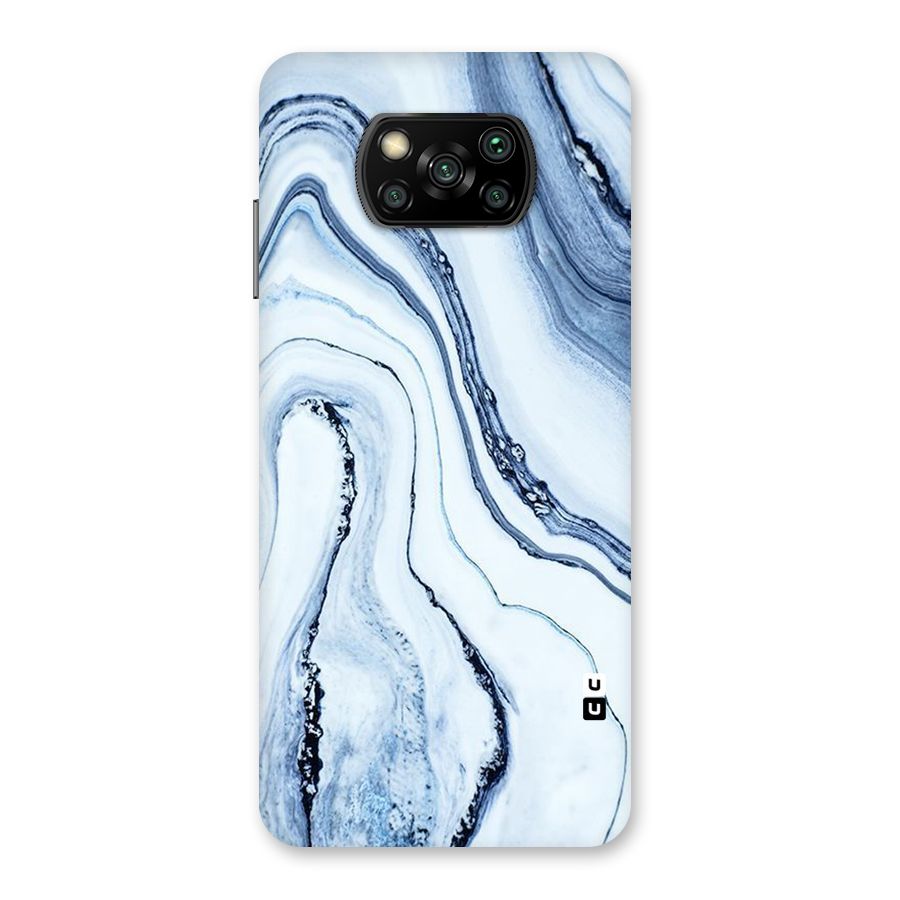 Cool Marble Style (Printed) Back Case for Poco X3