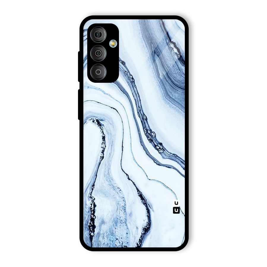 Cool Marble Style (Printed) Glass Back Case for Galaxy F23
