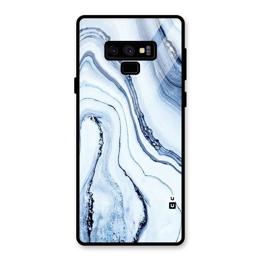 Cool Marble Style (Printed) Glass Back Case for Galaxy Note 9