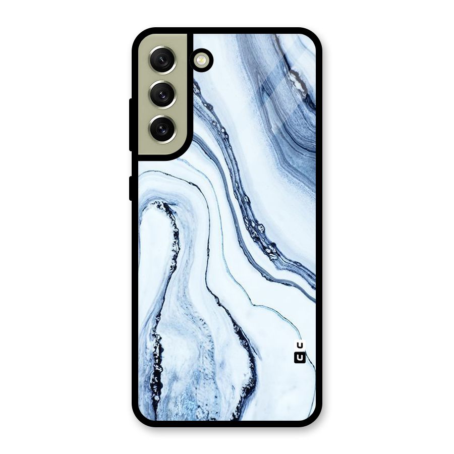 Cool Marble Style (Printed) Glass Back Case for Galaxy S21 FE 5G