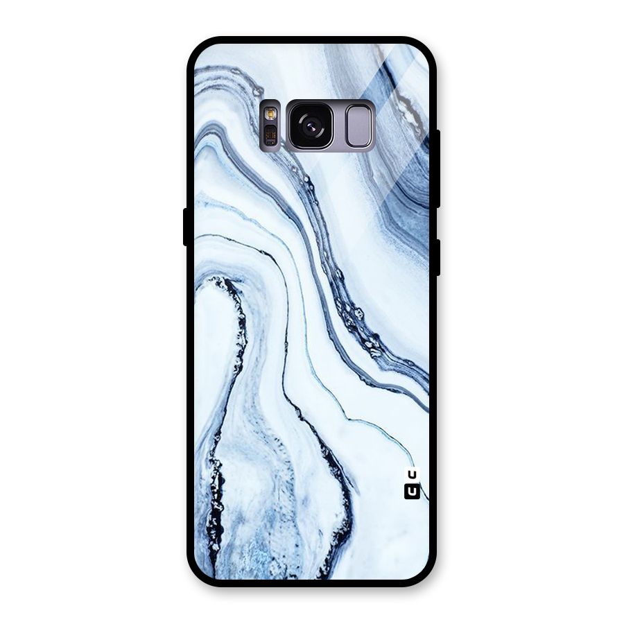 Cool Marble Style (Printed) Glass Back Case for Galaxy S8