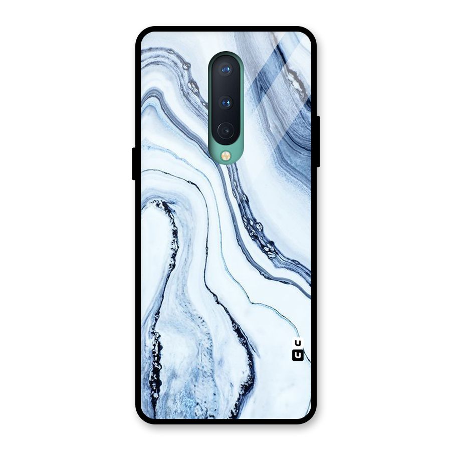 Cool Marble Style (Printed) Glass Back Case for OnePlus 8